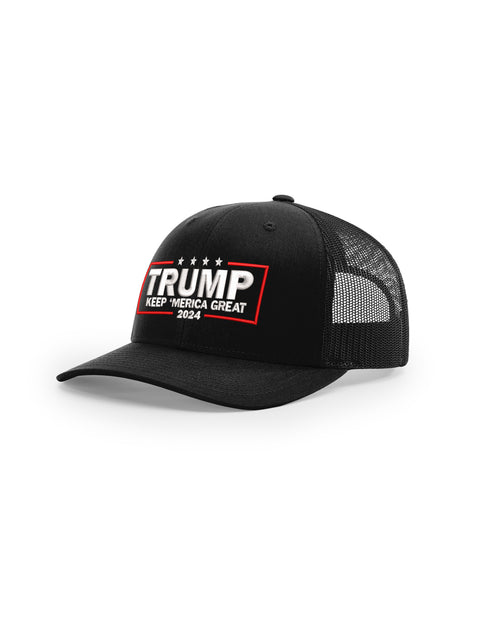 Trump 2024 Keep Merica Great  Premium Unisex Adjustable MAGA Trucker Hat