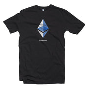 Black Blue Ethereum ETH Logo Tee