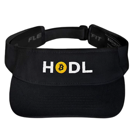 Black HODL BTC Visor