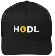 Black HODL Bitcoin Trucker Hat