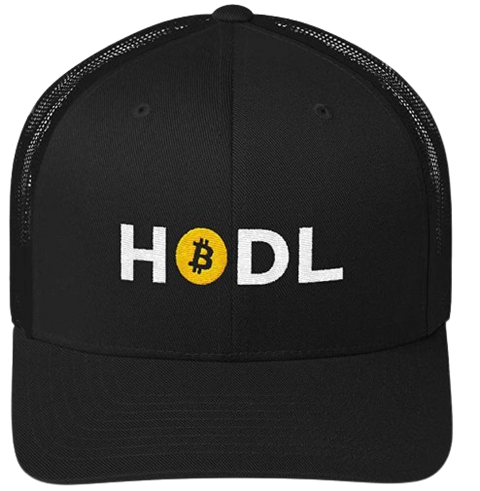 Black HODL Bitcoin Trucker Hat