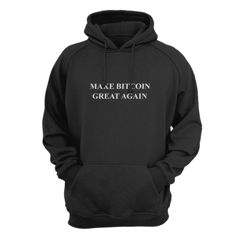 Black Make Bitcoin Great Again Hoodie