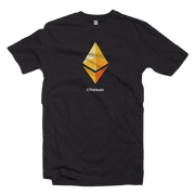 Black Yellow Ethereum Logo ETH Tee