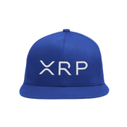 Blue White XRP Snapback Hat