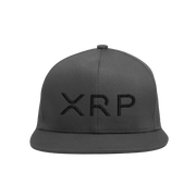 Gray Black XRP Snapback Hat