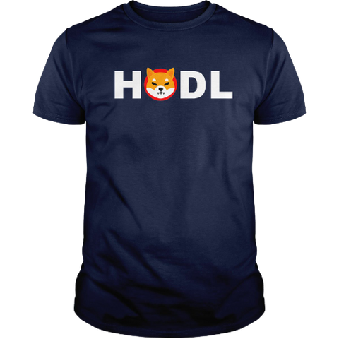 Navy HODL Shiba Inu Tee