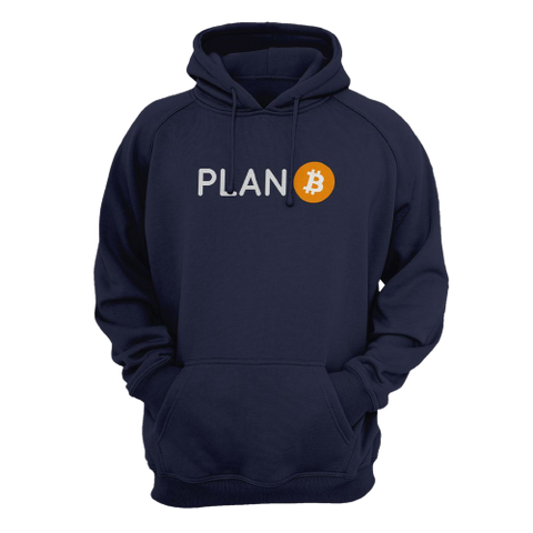 Navy Plan B Bitcoin Hoodie
