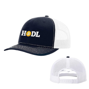 Navy White HODL Bitcoin Trucker Hat