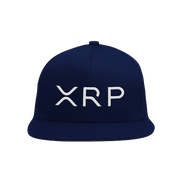 Navy White XRP Snapback Hat