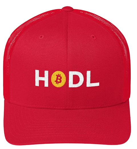 Red HODL Bitcoin Trucker Hat