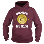Red In Doge Coin We Trust Hoodie
