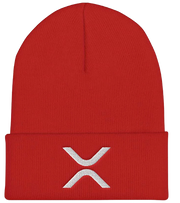 Red XRP Logo Beanie Hat