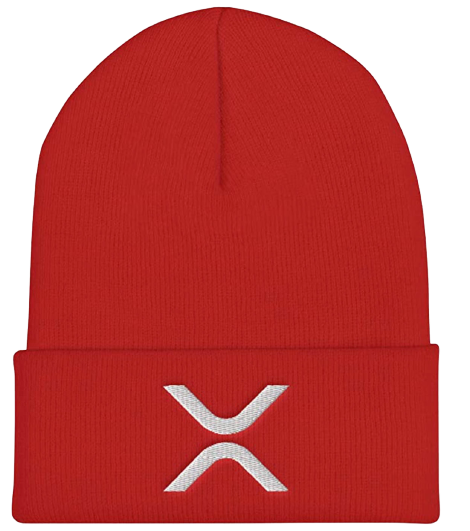 Red XRP Logo Beanie Hat