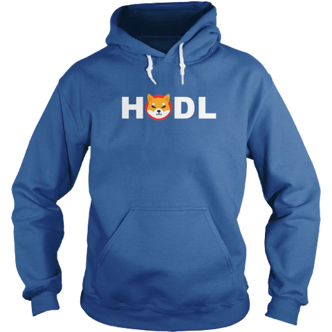 Royal Blue HODL Shiba Inu Hoodie