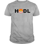 Sport Gray HODL Shiba Inu Tee