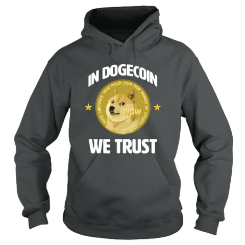 Sport Gray In Doge Coin We Trust Hoodie