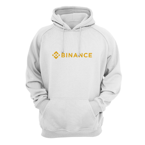 White Binance BNB Hoodie