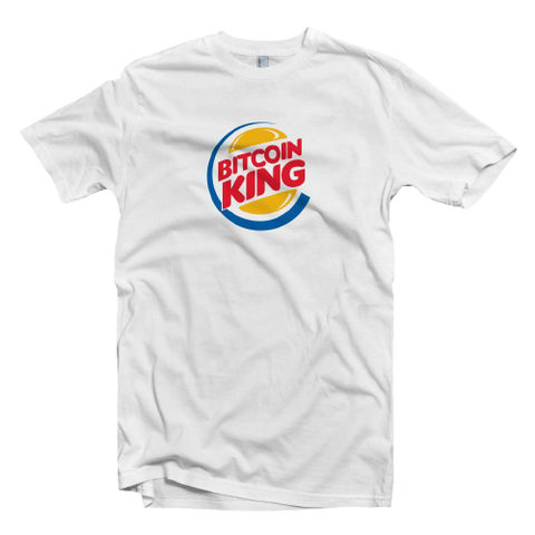 White Bitcoin King Tee